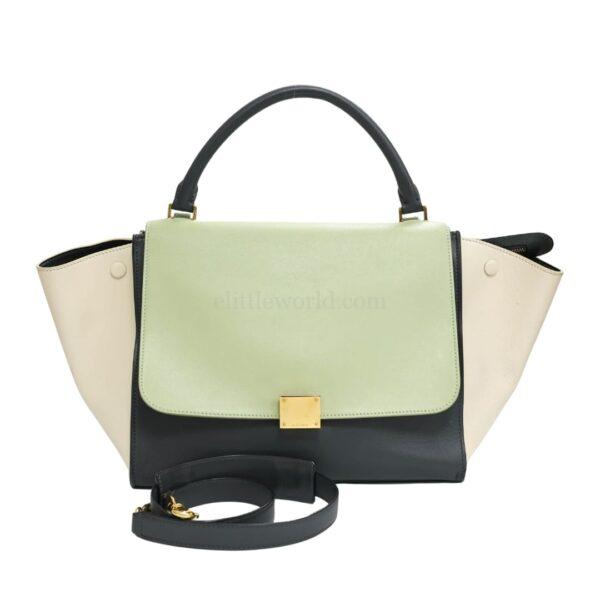 【二手】CELINE TRAPEZE 中號手袋 E19090