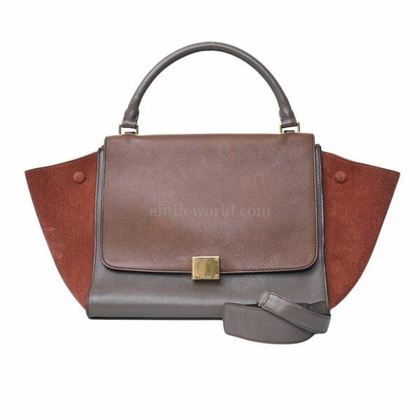 【二手】CELINE TRAPEZE 三色手袋 S3887