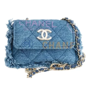 【二手】CHANEL 塗鴉流蘇牛仔腰包