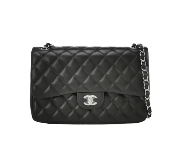 【二手】CHANEL 黑色翻蓋手袋 30 RR1523