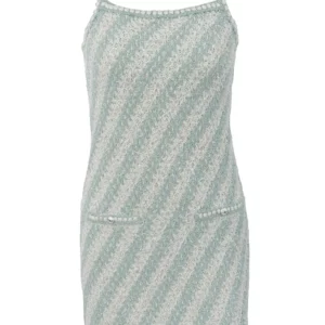 【二手】CHANEL 斜紋粗花呢吊帶連衣裙 36