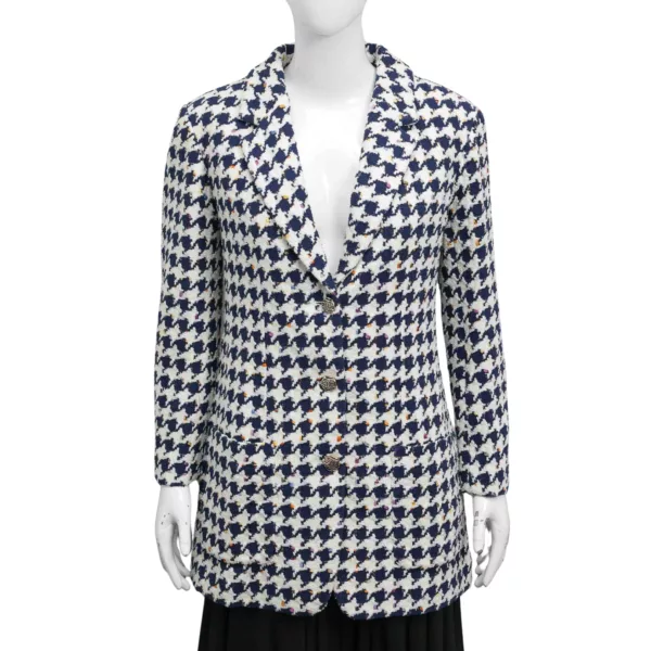 【全新】CHANEL 千鳥格紋西裝外套 36 E22226