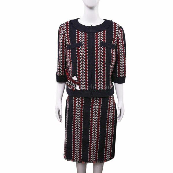 【二手】CHANEL 羊毛外套半身裙套裝 44 P24466 42 P24617 E23265