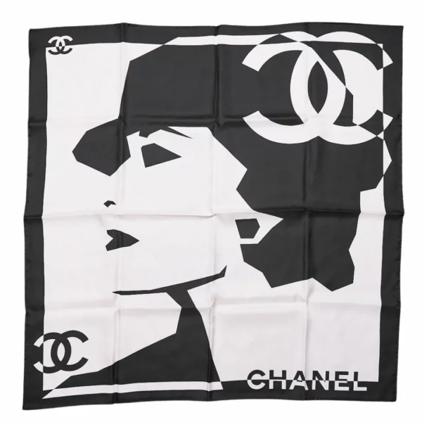 【未使用品】CHANEL 90 絲巾 E22371