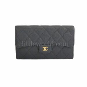 【二手】CHANEL 經典垂蓋長銀包 A31506 VV2264