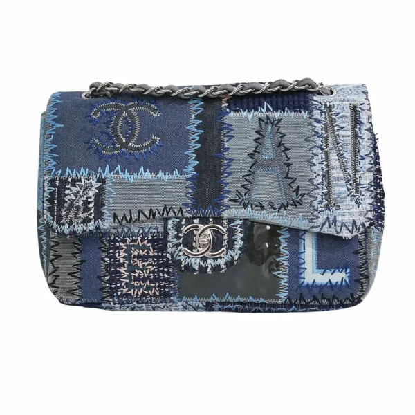 【二手】CHANEL 經典牛仔垂蓋手袋 A65447 E21515