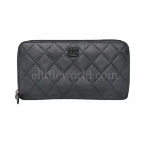 【二手】CHANEL 拉鏈長銀包 A68665 S3633