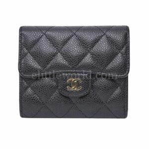 【二手】CHANEL 經典款細號垂蓋銀包 A82288 S3797