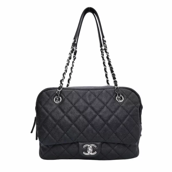 【二手】CHANEL 保齡袋 A90682 E12161