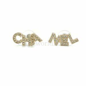 【二手】CHANEL 水晶字母耳環 AB4766 VV2316