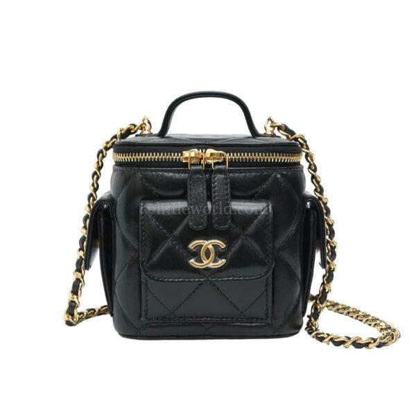 【未使用品】CHANEL 鏈條化妝盒 AP3016 E20268