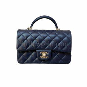 【二手】 CHANEL 迷你頂部提把翻蓋包 AS2431 VV2305