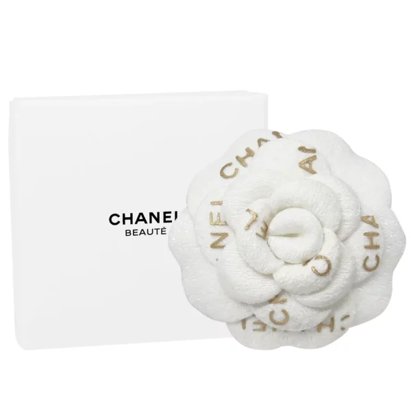 【全新】CHANEL BEAUTE 山茶花立體刺繡包裝貼紙 E22791