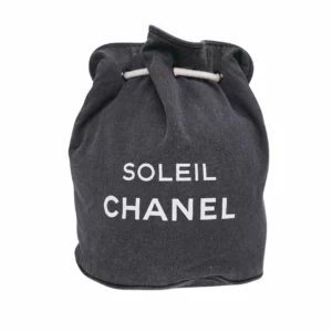【二手】CHANEL BEAUTE SOLEIL LOGO 抽繩單肩包 E20429