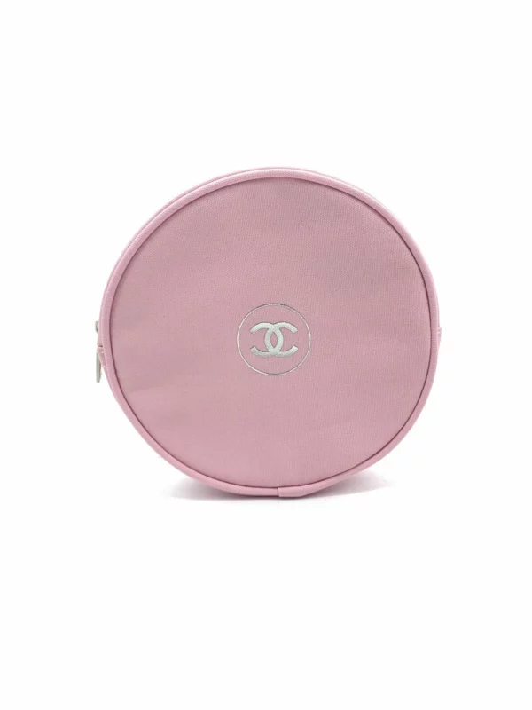 【全新】CHANEL BEAUTY 圓形化妝包 E22033