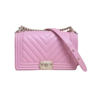 【二手】CHANEL BOY CHEVRON 25 翻蓋手袋 A67086 RR1483