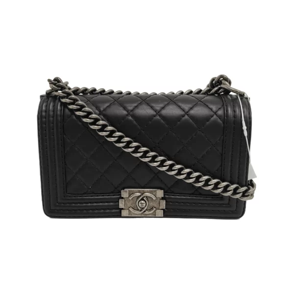【二手】CHANEL BOY 中號翻蓋手袋 YY1059