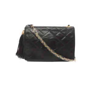 【二手】CHANEL CAMERA CASE 黑色肩背包 PD1185
