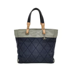 【二手】CHANEL CANVAS 帆布 PARIS BIARRITZ TOTE 拼色手袋 PD1044
