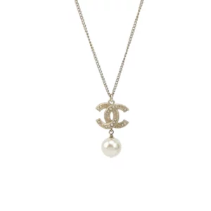 【二手】CHANEL CC 珍珠吊墜項鏈 A86181 RR1516