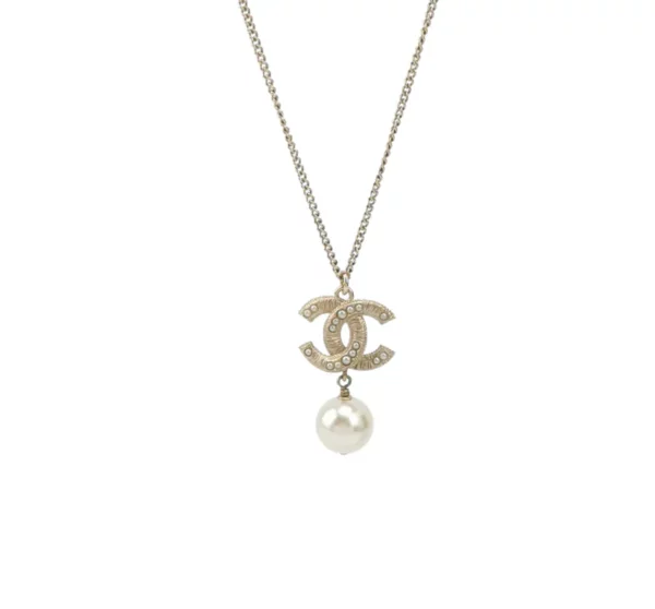 【二手】CHANEL CC 珍珠吊墜項鏈 A86181 RR1516