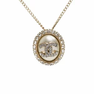 【二手】CHANEL CC 圓形吊墜項鏈 AB4935 E20461