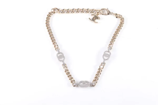 【二手】CHANEL CC 水晶短項鏈 AB8287 RR1080