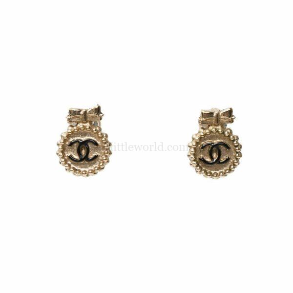 【二手】CHANEL CC 耳環 E18413