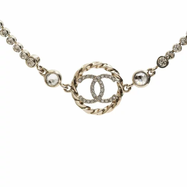 【二手】CHANEL CC 水晶短項鏈 E22323