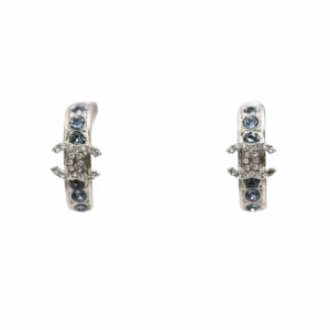 【未使用品】CHANEL CC 水晶耳環 E22517