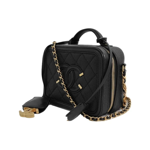 【二手】CHANEL CC FILIGREE 化妝箱 PD1551