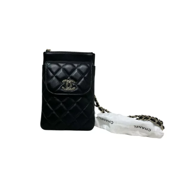 【未使用品】CHANEL CC 鏈條手機包 PD1664