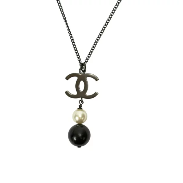 【二手】CHANEL CC 珍珠吊墜項鏈 PD1803