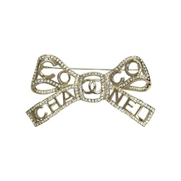 【二手】CHANEL CC 蝴蝶結 胸針 PD2066