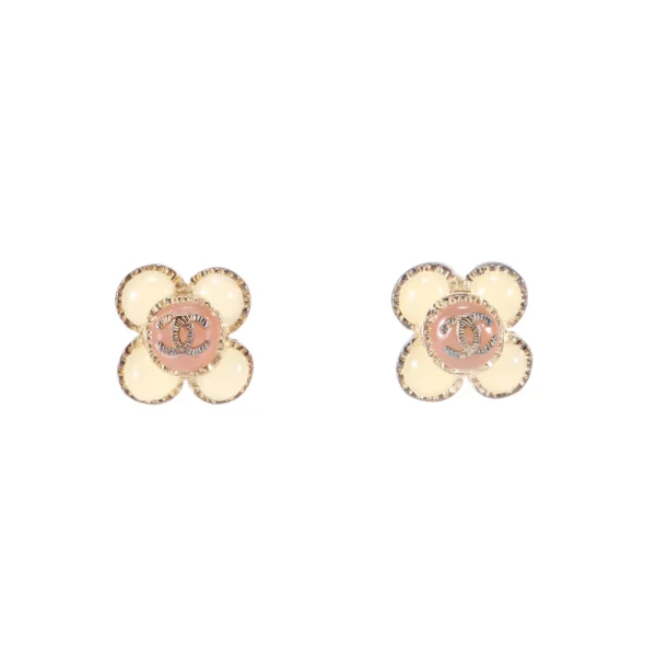 【二手】CHANEL CC 花朵耳環 RR1111