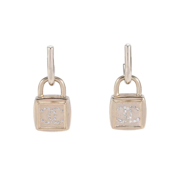 【二手】CHANEl CC 鎖耳環 RR1491