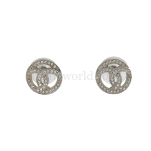 【二手】CHANEL CC 水晶耳環 RR1838