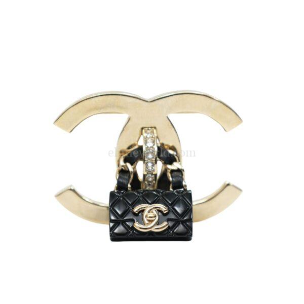 【二手】CHANEL CC 胸針 S3915