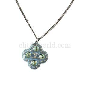 【二手】CHANEL CC 四葉草水鑽項鏈 VV2179