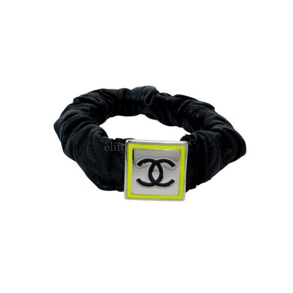【二手】CHANEL CC 皮革髮飾 VV2333