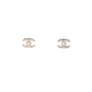 【二手】CHANEL CC 水鑽耳環 YY1640
