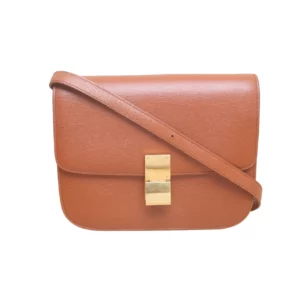 【二手】CHANEL CLASSIC BOX 焦糖色肩背包 PD1446