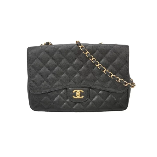 【二手】CHANEL CLASSIC FLAP 黑色手袋 PD1270