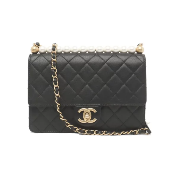 【二手】CHANEL CLASSIC VERTICAL PEARL 中號手袋 PD1112