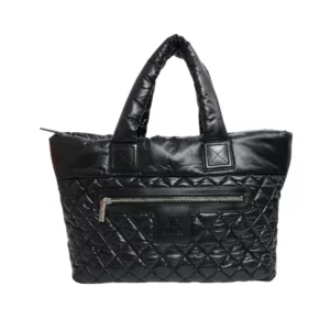 【二手】CHANEL COCO COCOON 皮革大號購物袋 A48611 E18556
