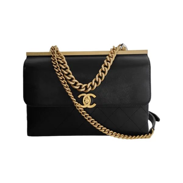 【二手】CHANEL COCO LUXE 垂蓋手袋 A57086 RR1364