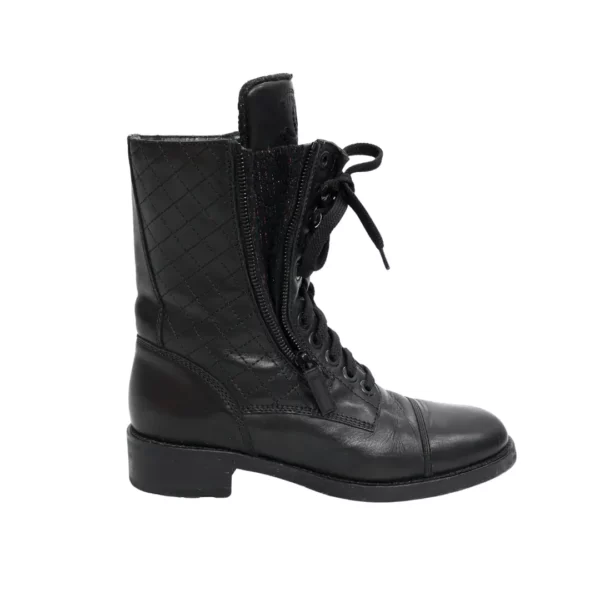 【二手】CHANEL COMBAT 靴 38 S3788