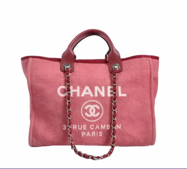 【二手】CHANEL DEAUVILLE 大號手提袋 A66941 RR1302