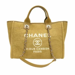 【二手】CHANEL DEAUVILLE 小號購物袋 AS3257 E20943