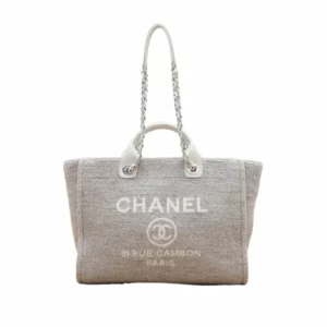 【二手】CHANEL DEAUVILLE 大號購物袋 AS3257 RR1014